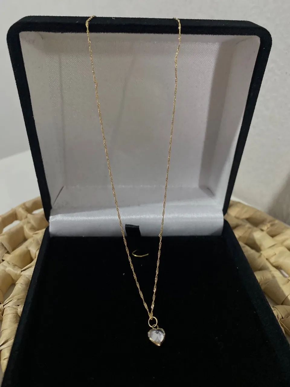 Colar em ouro 18k com pingente de brilhante - Foto 2