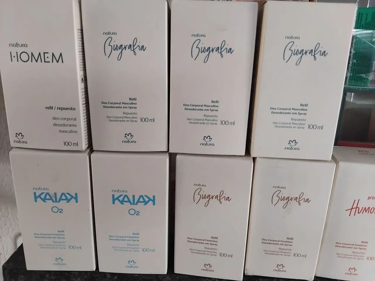Refil feminino e masculino a pronta entrega
