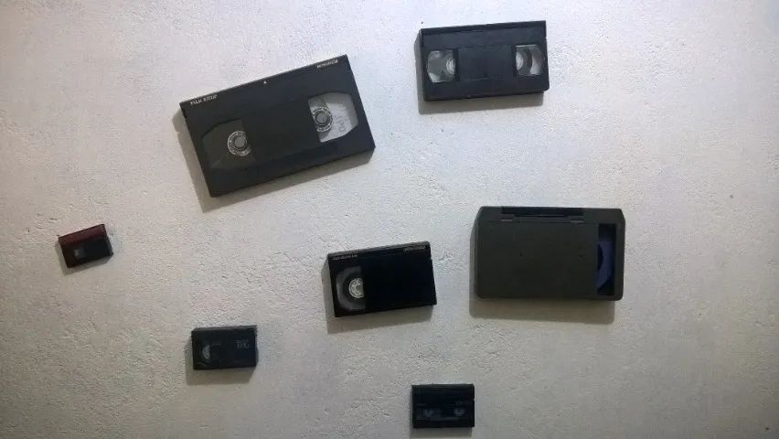Fitas de Videocassete Vhs,Vhsc,Mini-Dv e H8 para Pendrive