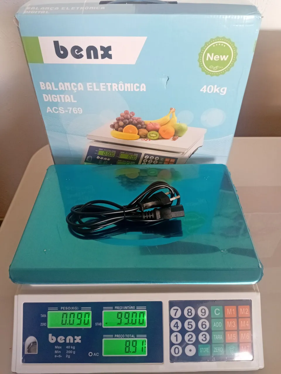 BALANÇA DIGITAL NA CAIXA 40kg SERVIÇO DE ENTREGA GARANTIA