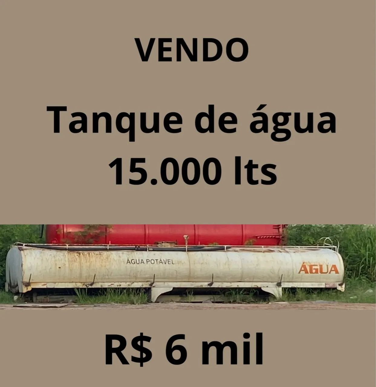 Tanque de Água 15.000 lts Vendo - Foto 2