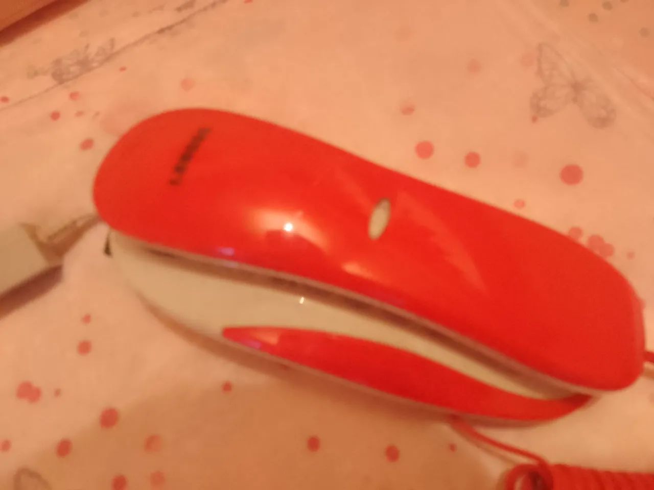 Telefone Fixo Sem Fio Vermelho - Foto 3