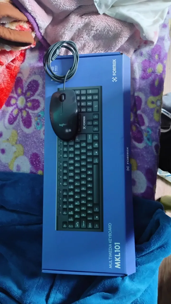 Kit Teclado e Mouse Fortrek MKL101