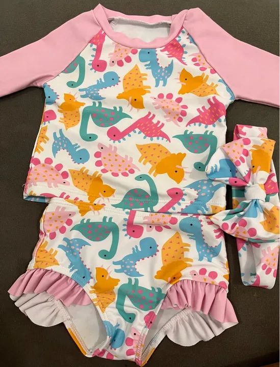 Conjunto de Biquíni Infantil Dinossauros
