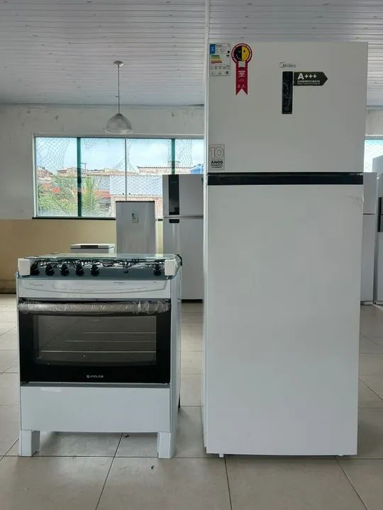 Kit: Fogão Atlas 5 bocas + Geladeira Midea 463L (220v) - Foto 4