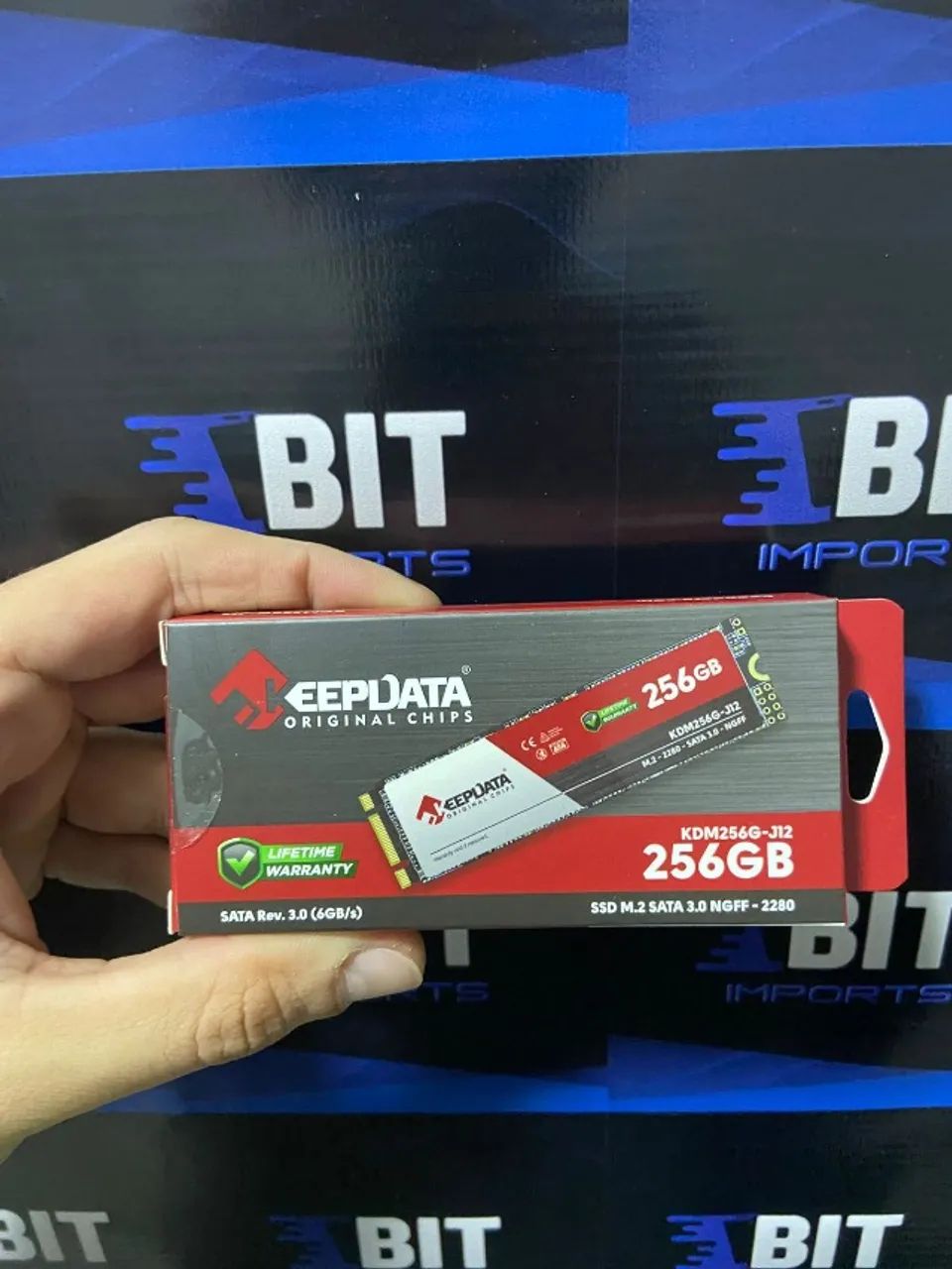 SSD 256GB M.2 Sata | KEEPDATA | Novo Lacrado | Original