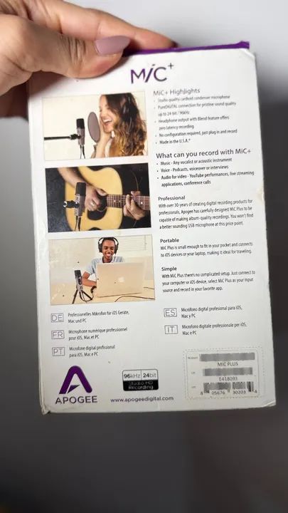 Microfone Apogee Mic Plus - Foto 6