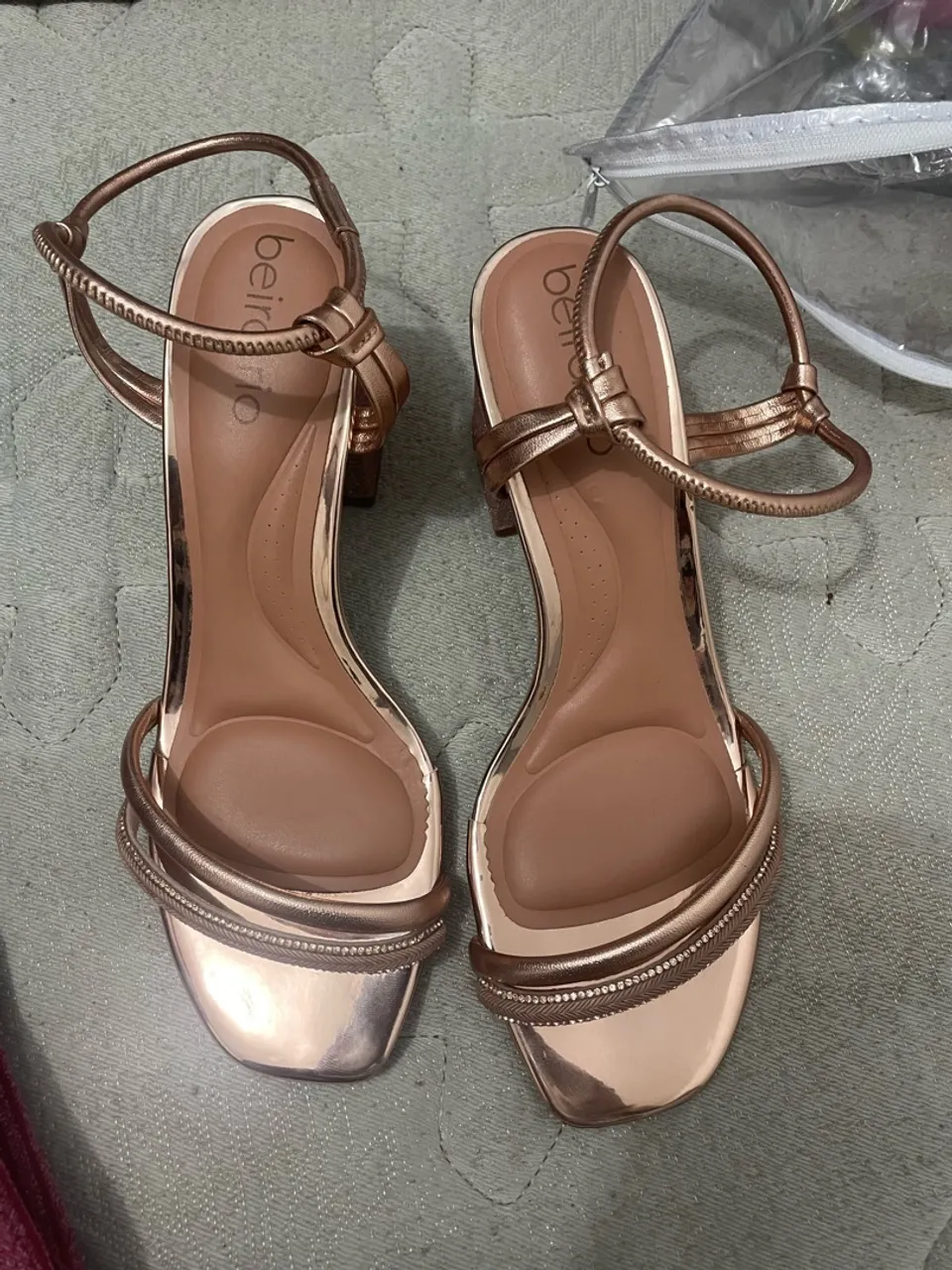 Sandália Feminina Rose Gold Beira Rio - Nova