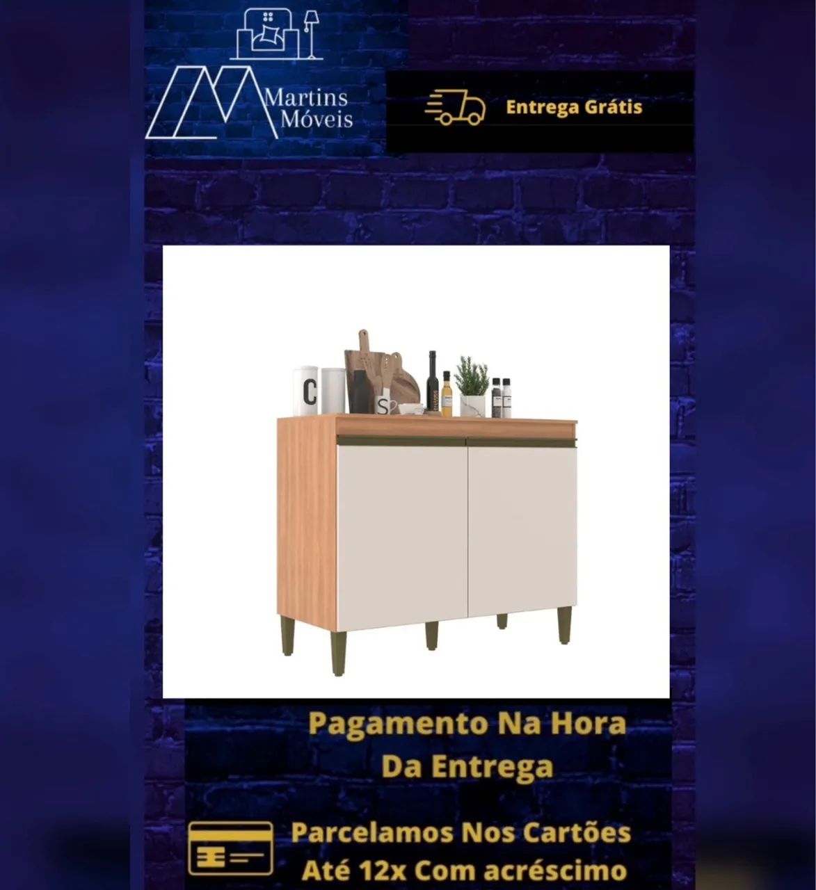 GRANDE PROMOÇÃO BALCÃO 1.20 COZINHA J CARVALHO ENTREGA GRATIS ACEITA CARTÃO - Foto 2