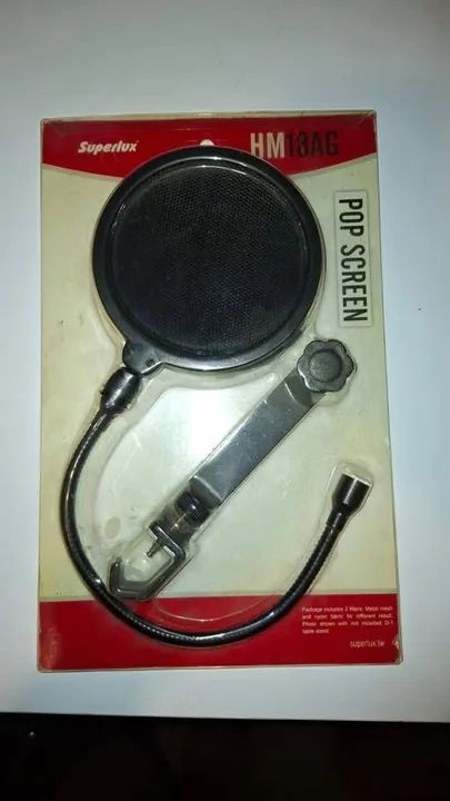 Pop Filter Anti Puf De Dupla Camada Hm18ag Superlux