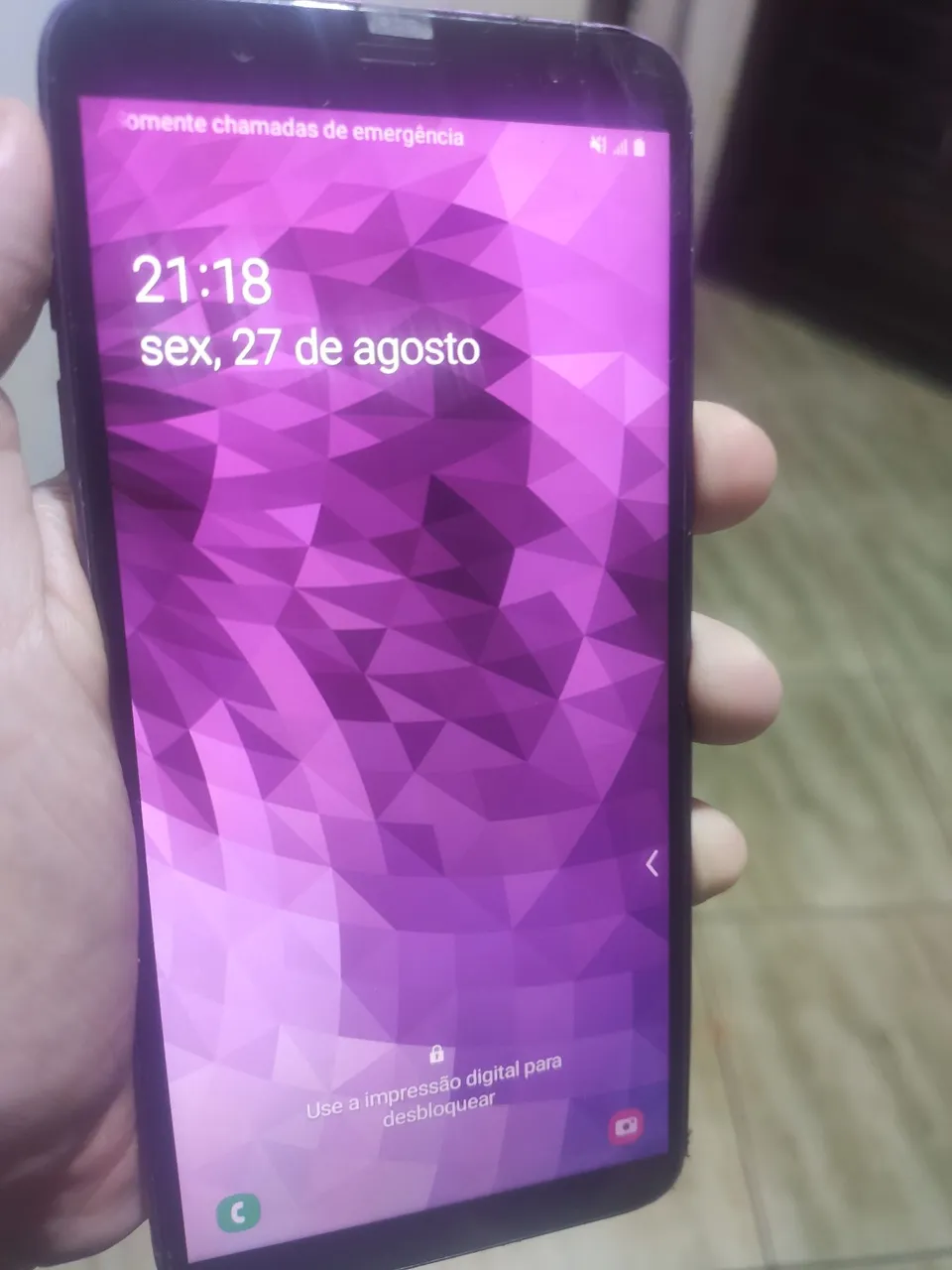 Galaxy j8 64gb/4gb de ram/biometria/aceito cartão/entrego