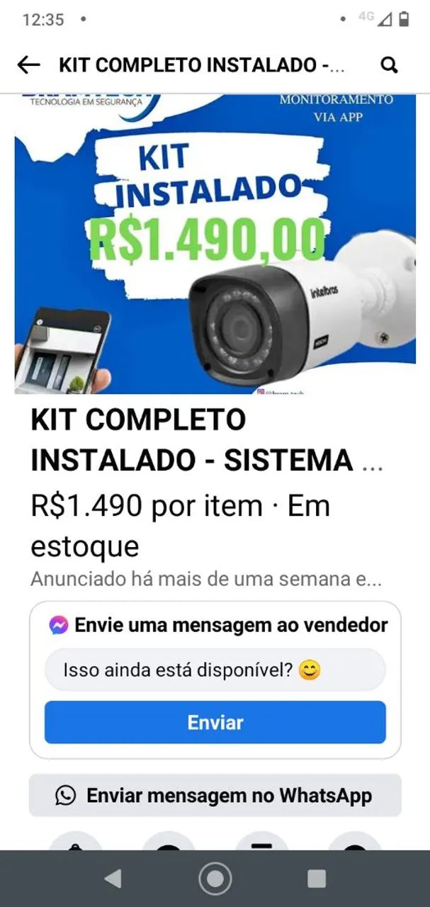 Instalação de câmeras alarmes porteiros e cercas - Foto 2