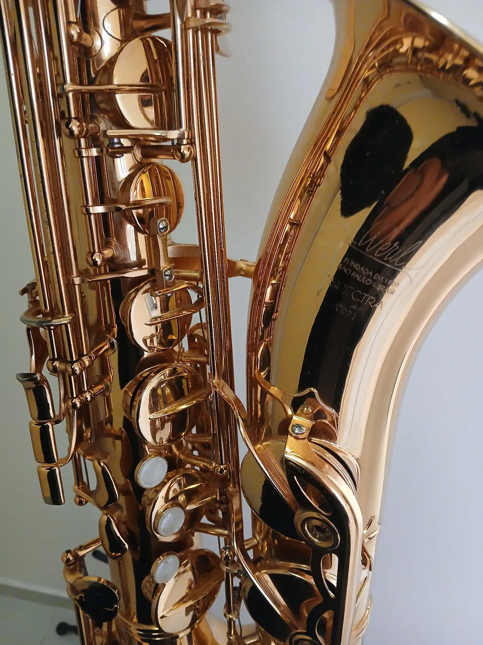 Saxofone Weril Spectra Dourado