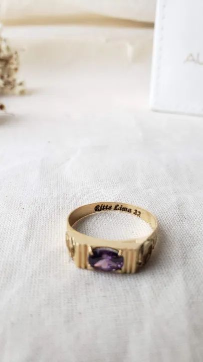 Anéis de Formatura para Geografia em Ouro 18k - Foto 2