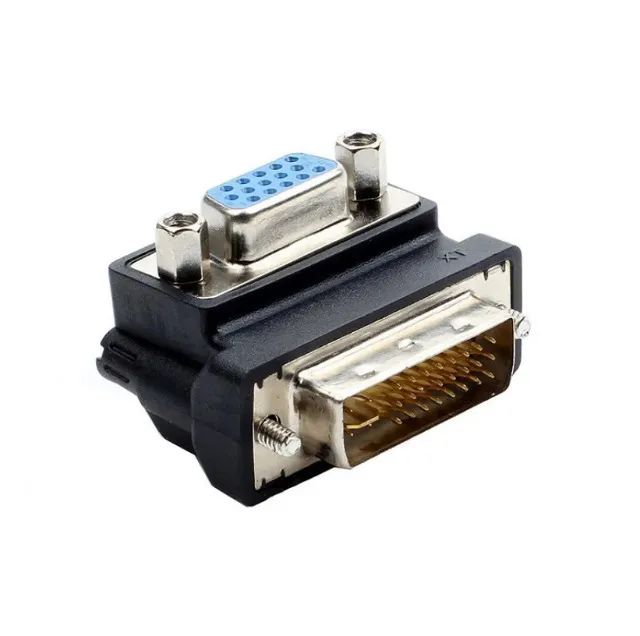 Adaptador Dvi-I 90 Graus (Dual Link) Macho Para VGA  - Foto 6