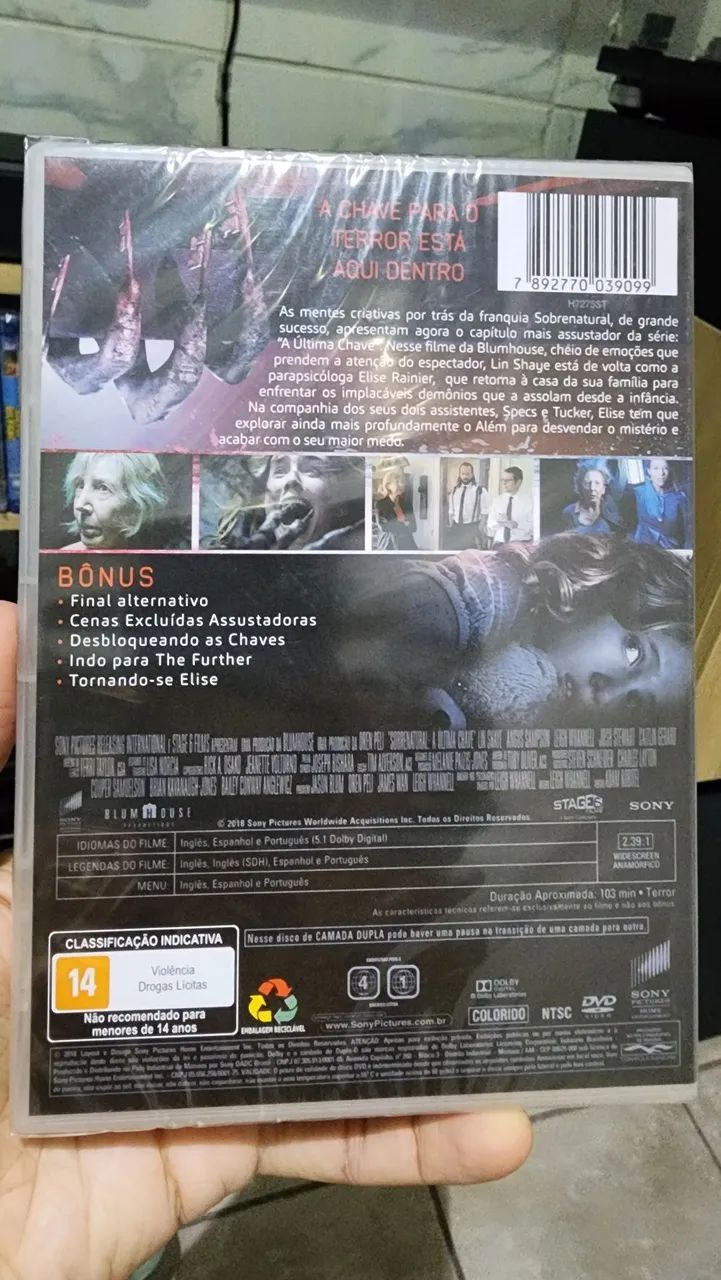 DVD Sobrenatural A Última Chave Lacrado - CDs, DVDs etc