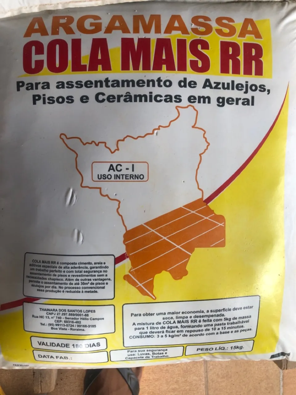 Argamassa Cola Mais RR para Assentamento de Pisos e Cerâmicas