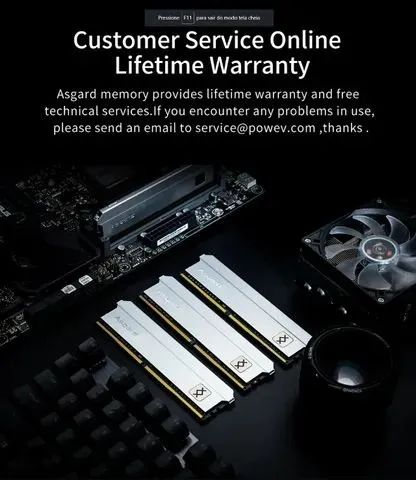 Novo Lacrada - Kit 16Gb 3200mhz Ddr4 (2x 8GB) Asgard T3 Freyr Memoria Ram Não 4x - Foto 2