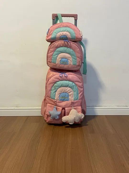Conjunto de Mochila, Lancheira e Estojo Infantil