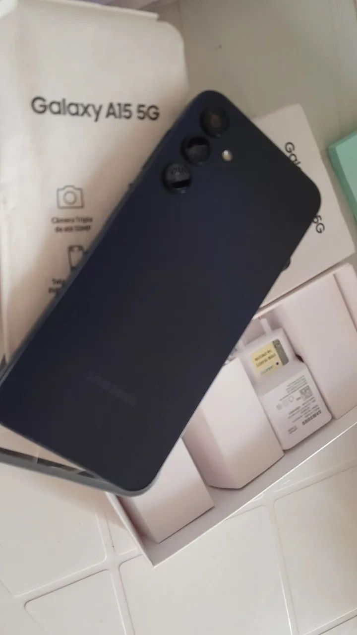 Oportunidade A15 5G 256G 8 RAM cx 'Garantia td original  case protetora já 