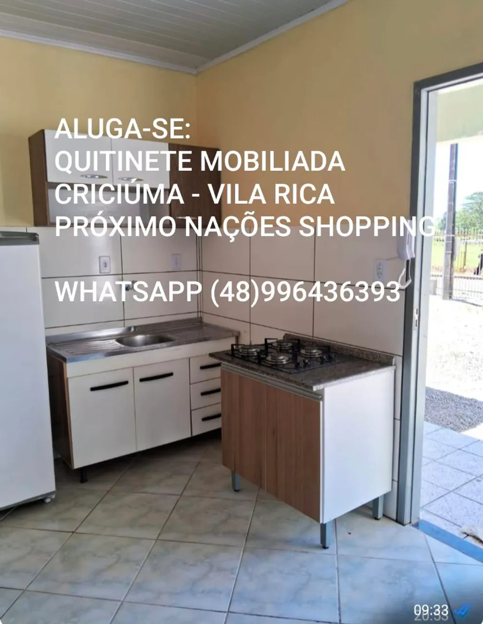 Quitinete mobiliada próximo