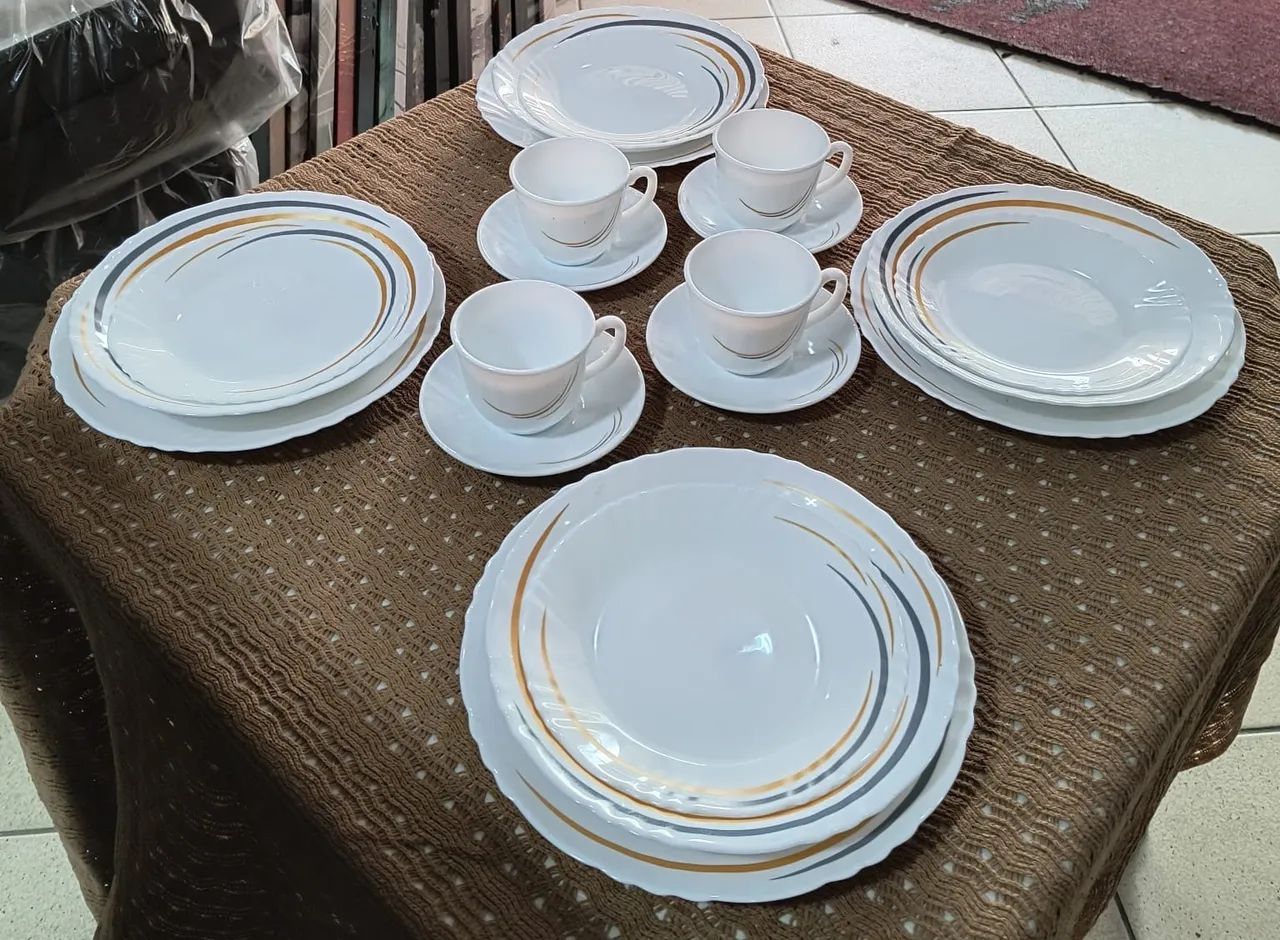 Jogo de jantar porcelana 20 pecas - Foto 2