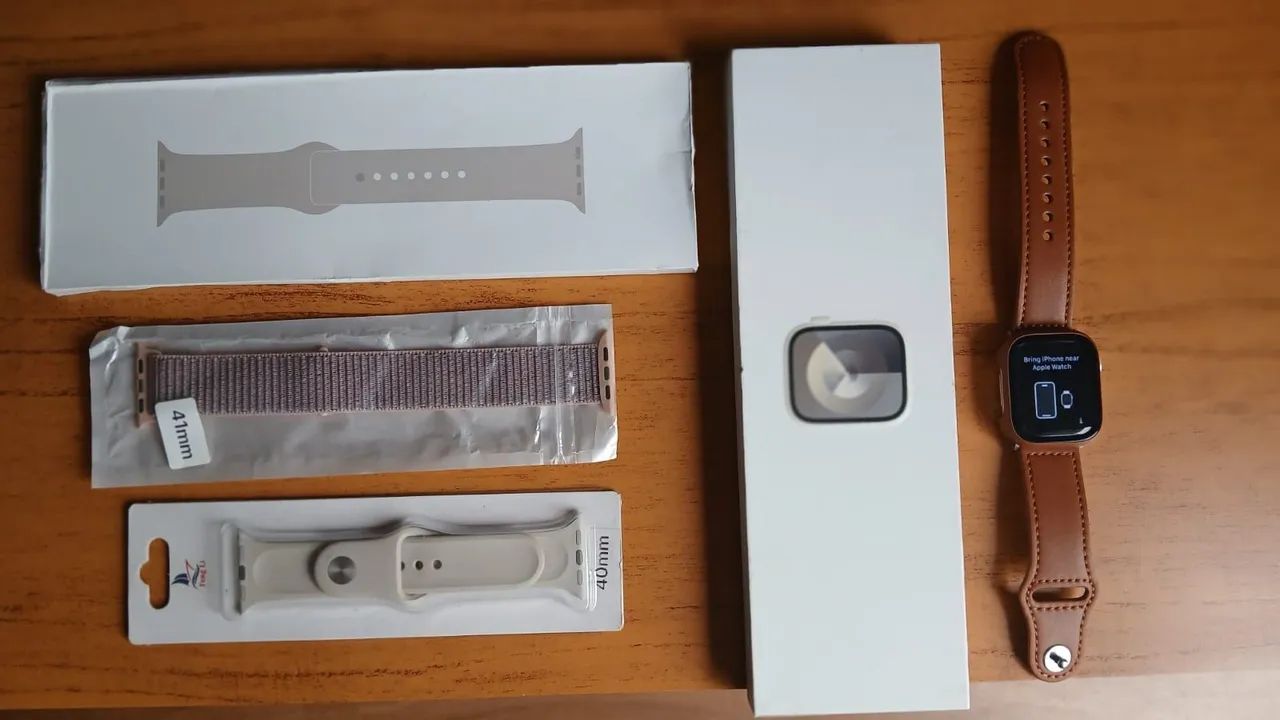 Apple watch 9 com acessórios- troco por iPhone ou Android top - Foto 2