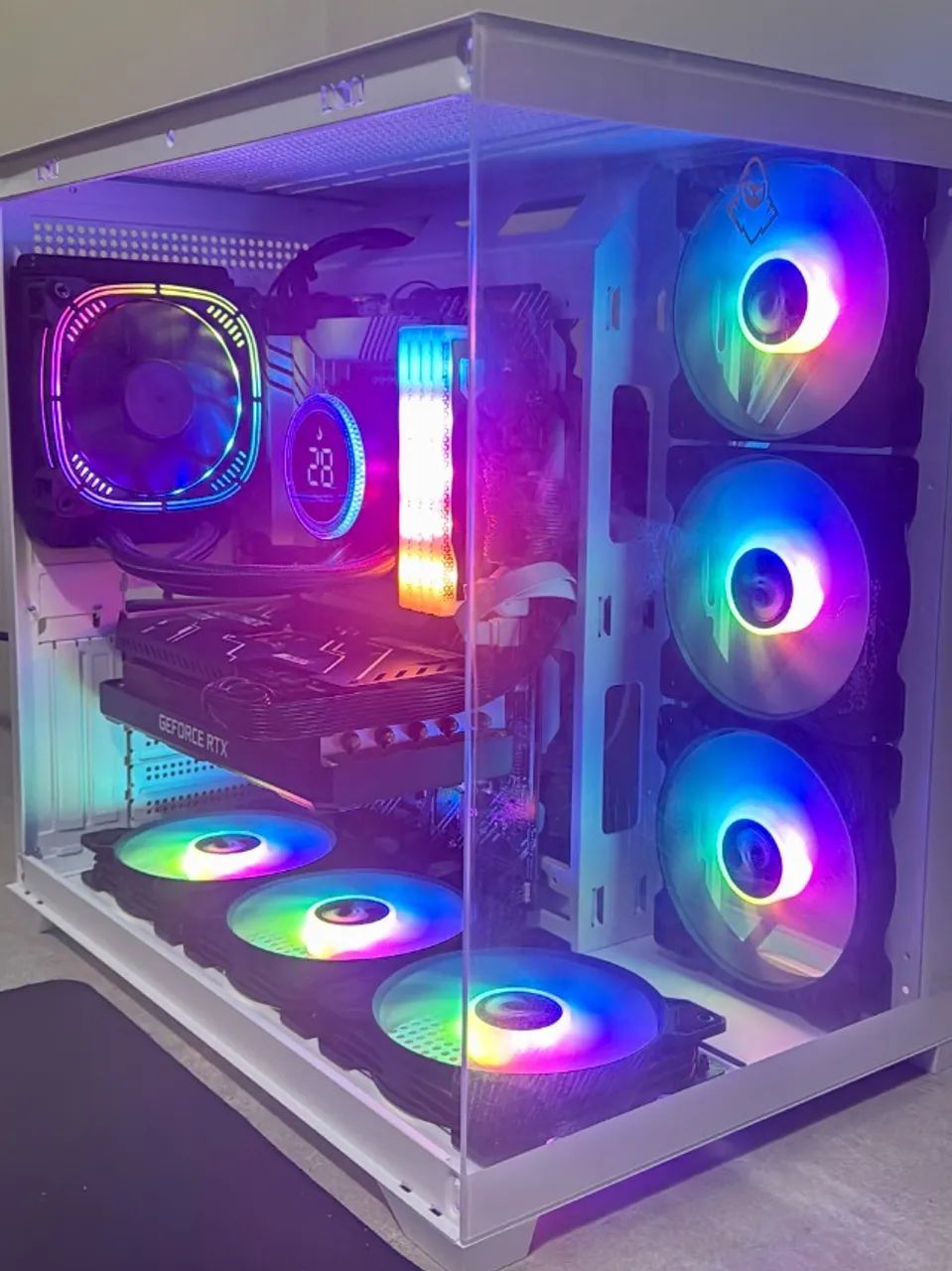 PC i9 Poderoso para IA, edição de vídeo, streaming, rodar todos os jogos 2K, 4k LEIA - Foto 2