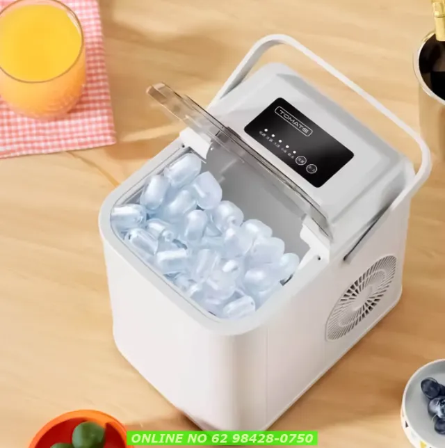 Máquina De Gelo Drink 2 Tipos De Cubo Ciclo Rápido Portátil