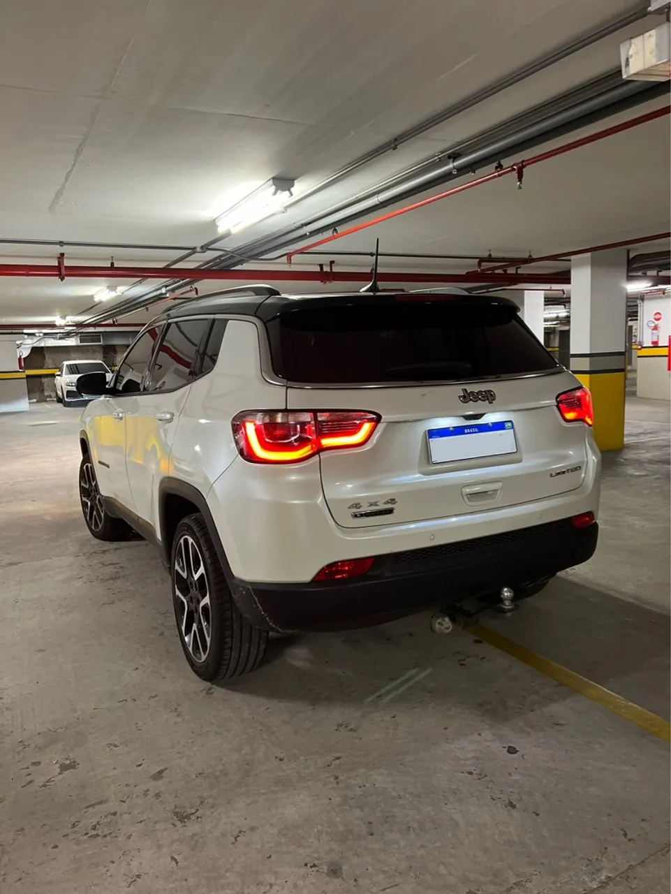 JEEP COMPASS 4x4 DIESEL 2020 BRANCO TETO PRETO