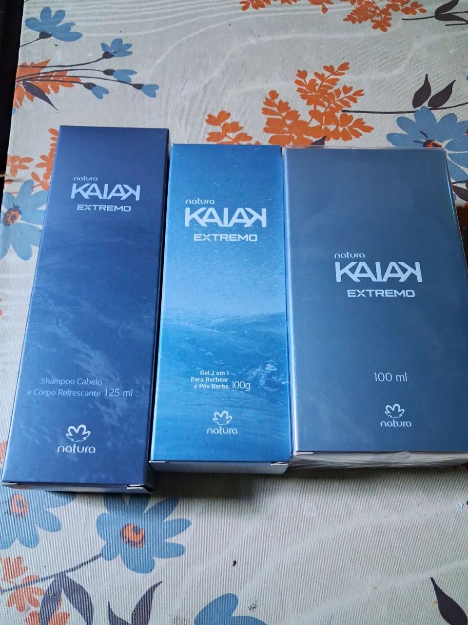 Kit Kaiak Extremo Natura - Shampoo, Gel e Colonia