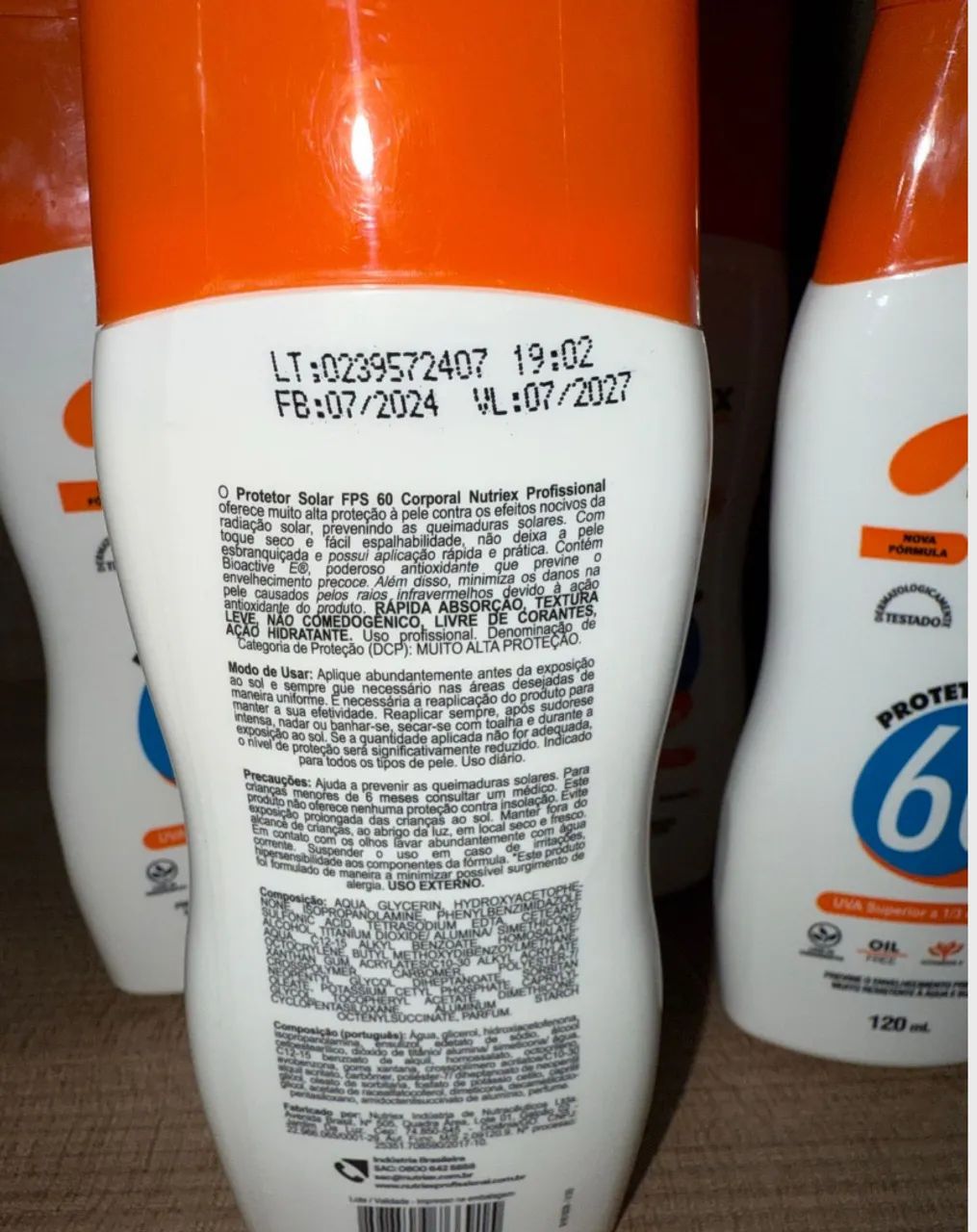 Protetor Solar Nutriex FPS 60 Uso Diário 120ml - Foto 2