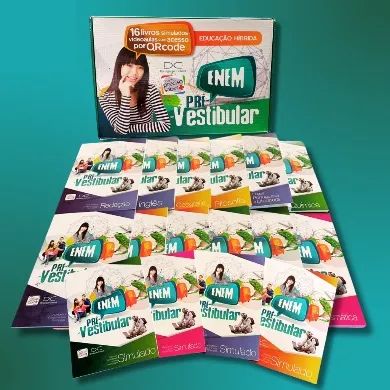 Kit Livros Pré-Vestibular ENEM - NOVO (Nunca Usado)