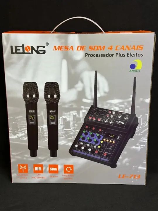 Kit Home Studio Profissional Mesa 4 Canais + 2 Microfones - Foto 2