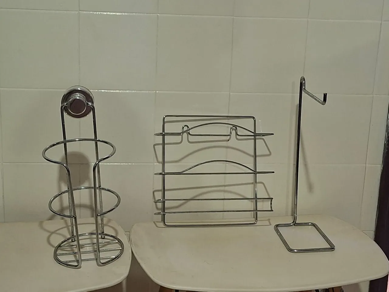 Conjunto de Organizadores de Cozinha em Aço Inox