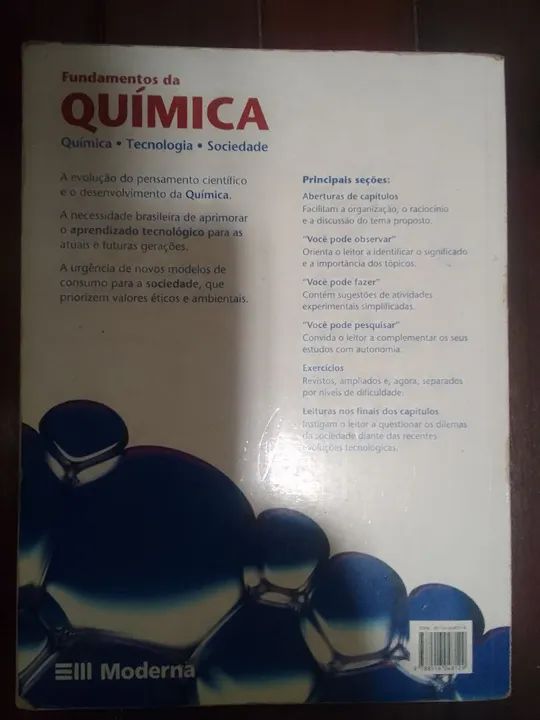 Livro Fundamentos da Química - Volume Único - Foto 2