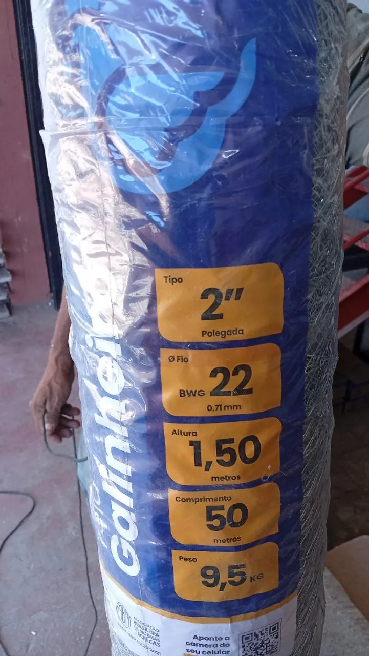 330.00 Tela Galinheiro 2" 1,80m x 50m