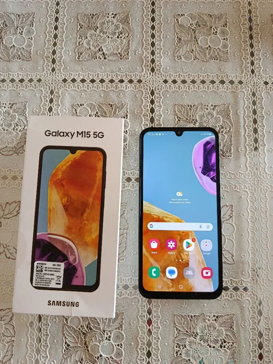 Samsung Galaxy M15, 4G ram, 128g memória, tecnologia 