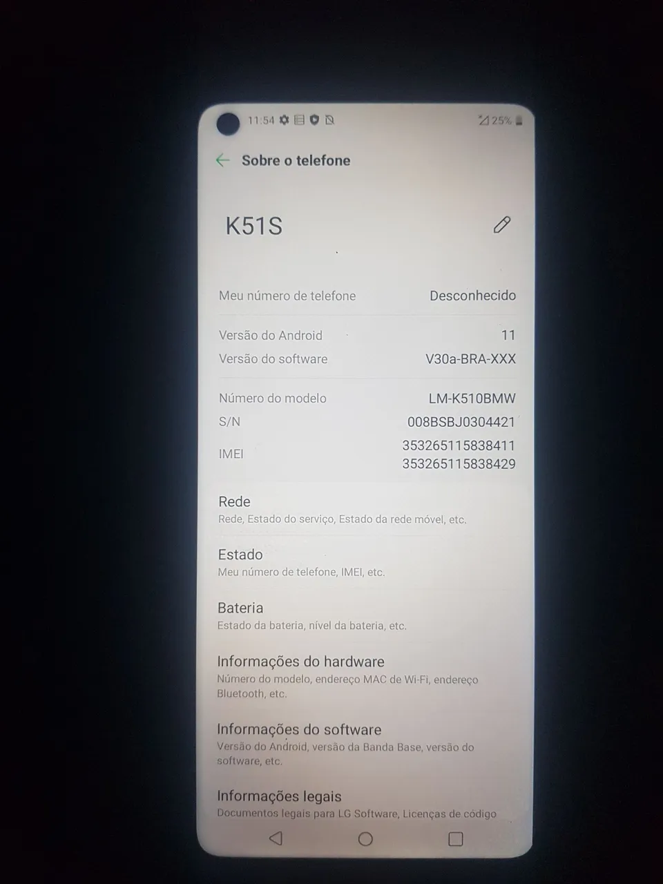 Celular LG k51s