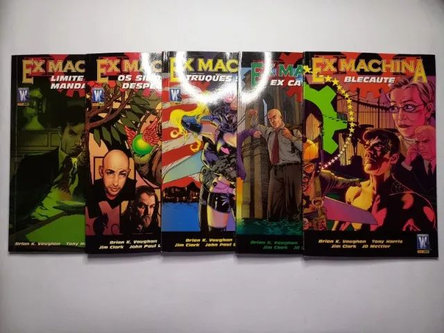 quadrinhos Ex Machina 1 3 4 5 6 7 8 9 10 Panini 2011 Capa Cartonada Excelentes - Foto 3