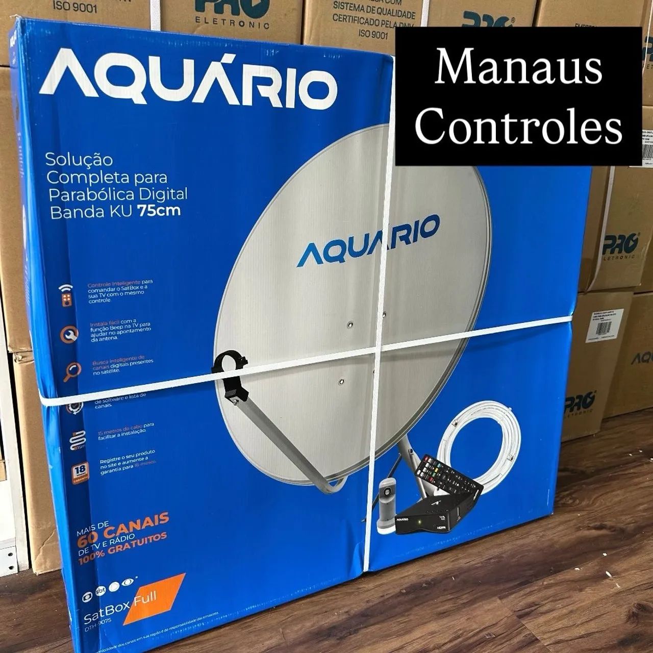 Antena Rural parabólica digital TVs