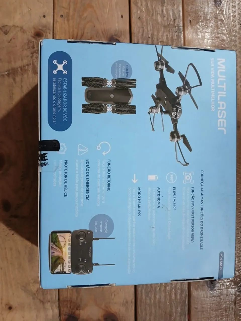 DRONE MULTILASER EAGLE FPV COM Câmera hd 05 290,00