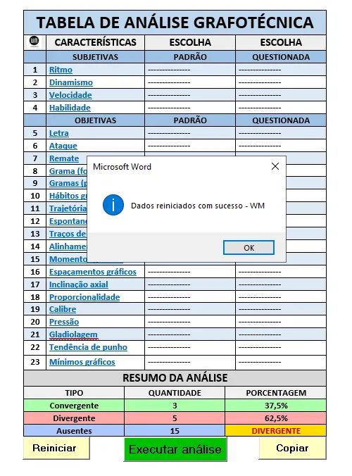 Tabela Grafotécnica Wm - Word - A Mais Completa! - Foto 4