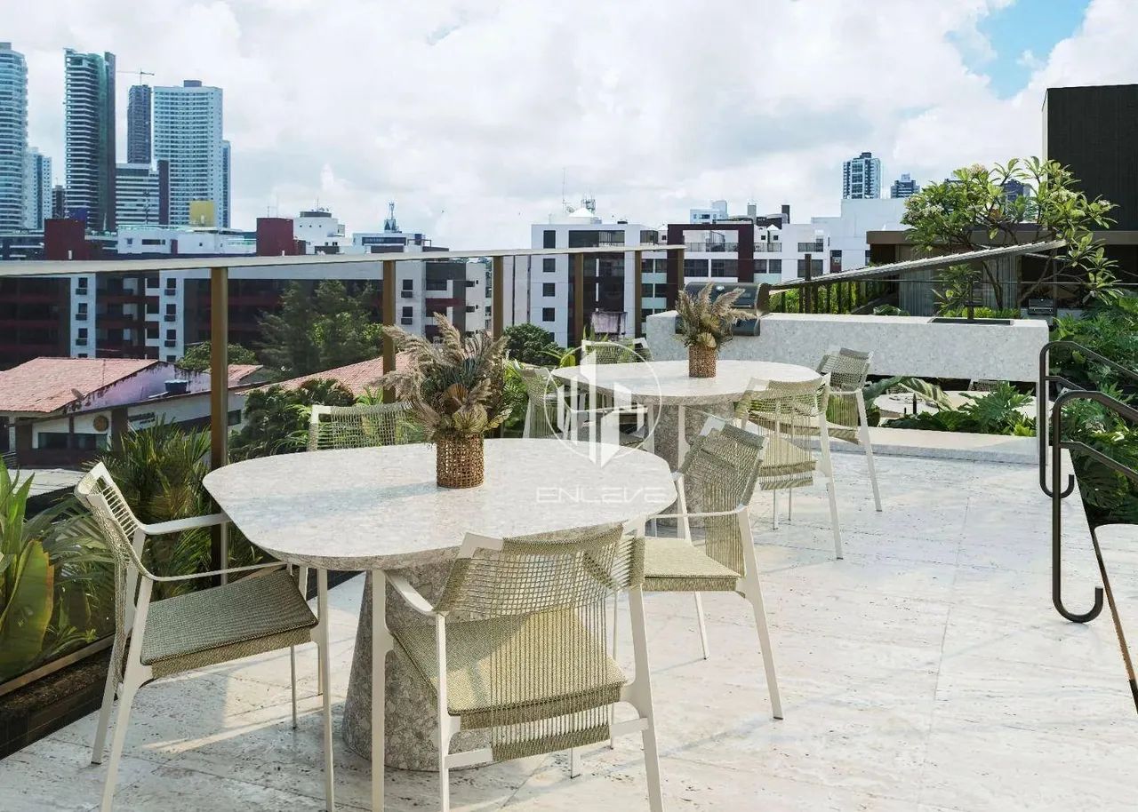Apartamentos na planta com 01 quarto + área externa à beira-mar do Cabo Branco - Foto 4