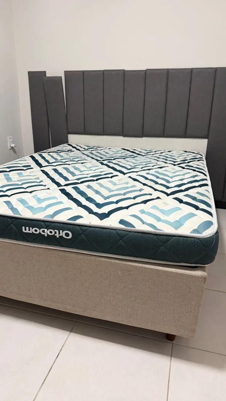 Cama Box + colchão ortobom - Foto 5