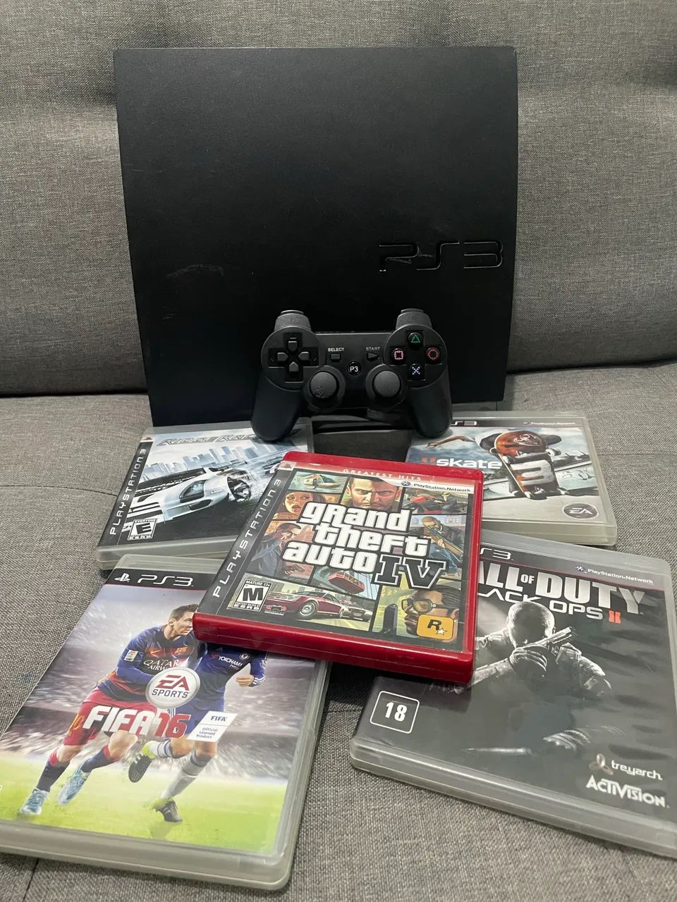 PS3 SLIM COM VÁRIOS JOGOS  - Foto 4