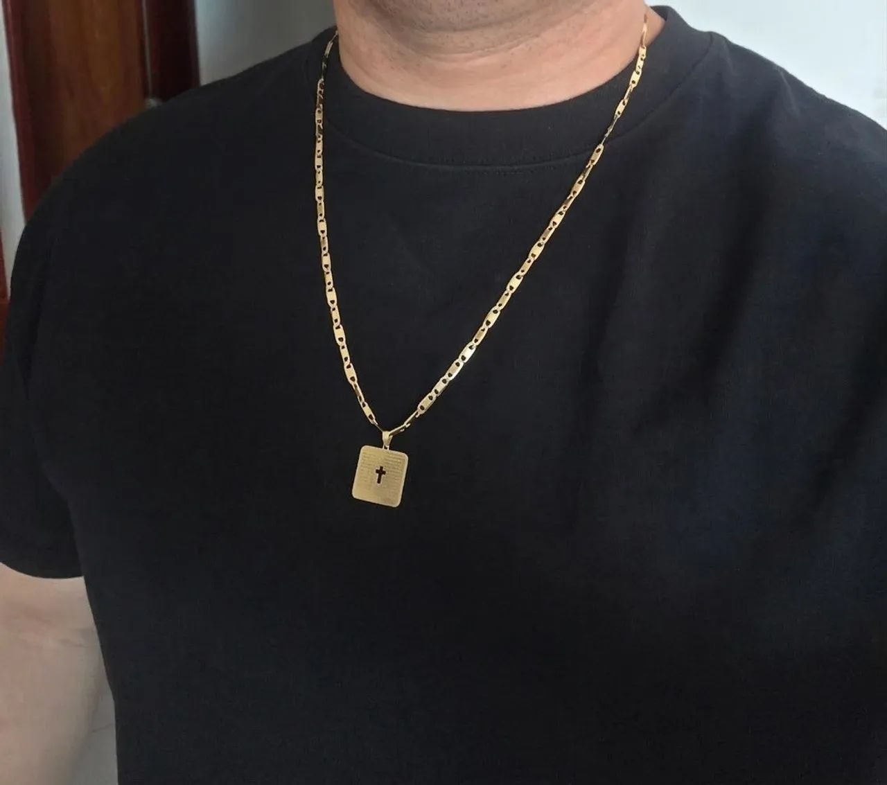 Corrente de ouro 18k Piastrine maciça. - Foto 5