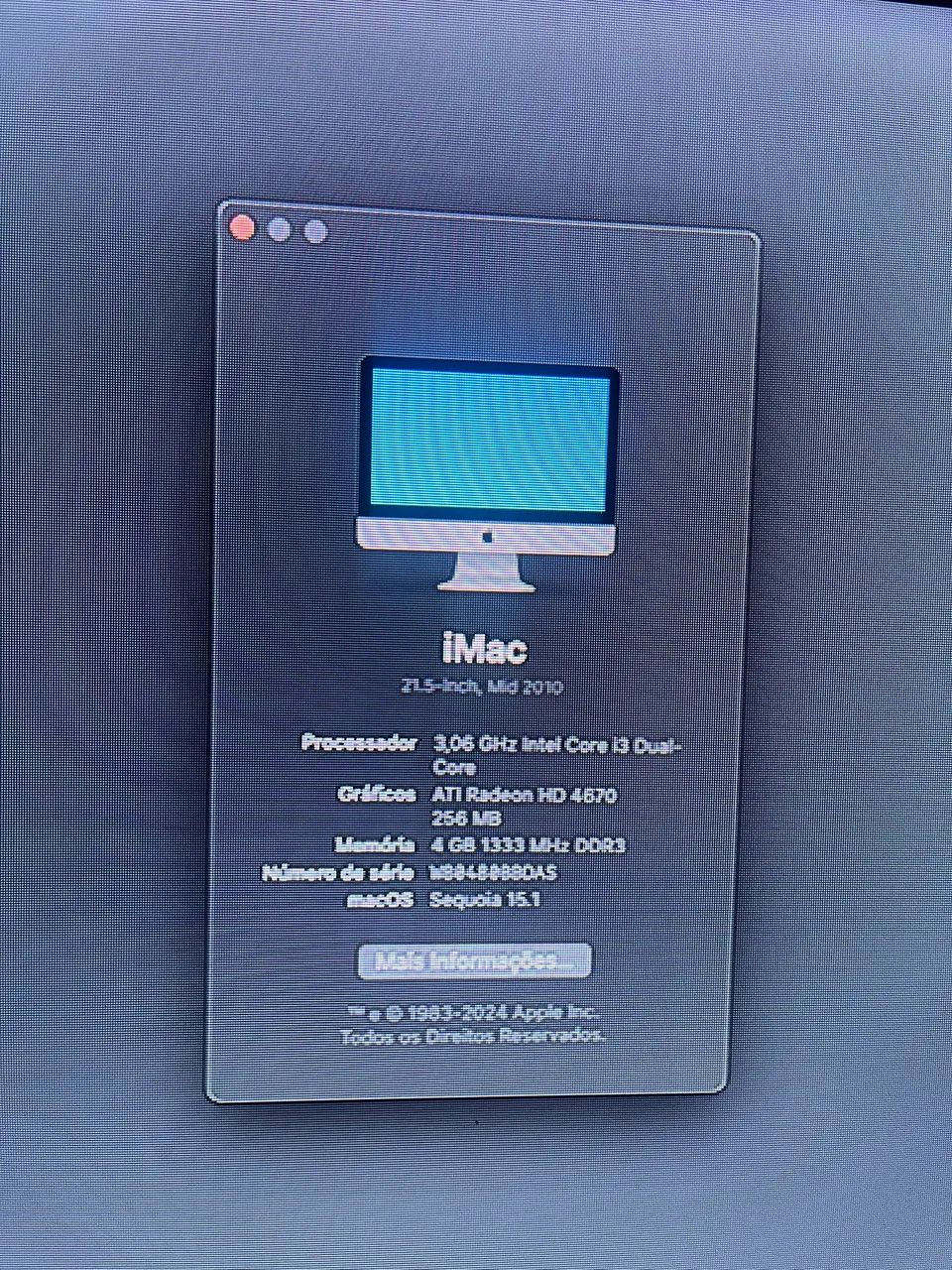 iMac 21,5? 2010 - Defeito na tela - Foto 2