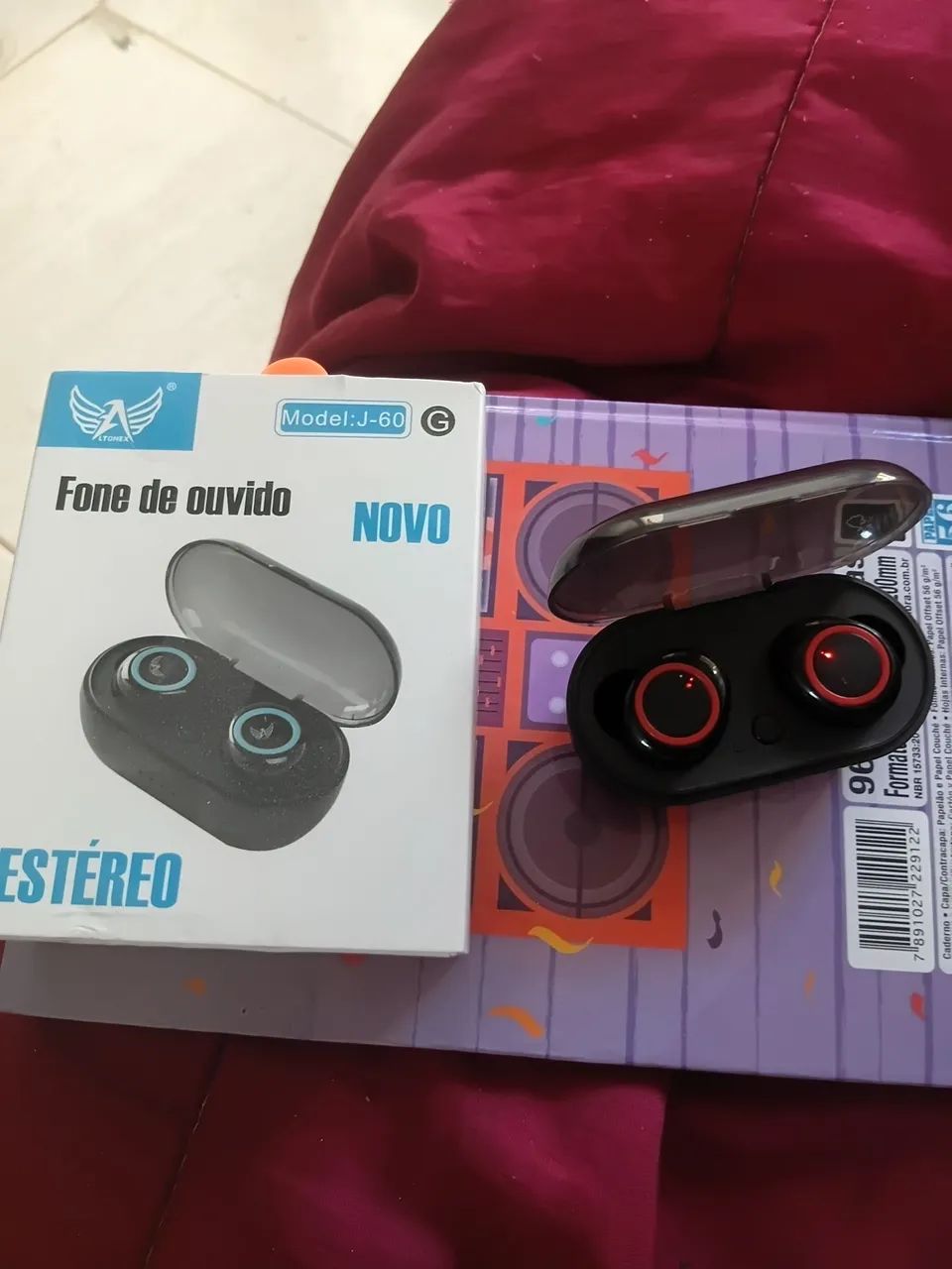 Fone de ouvido Bluetooth 