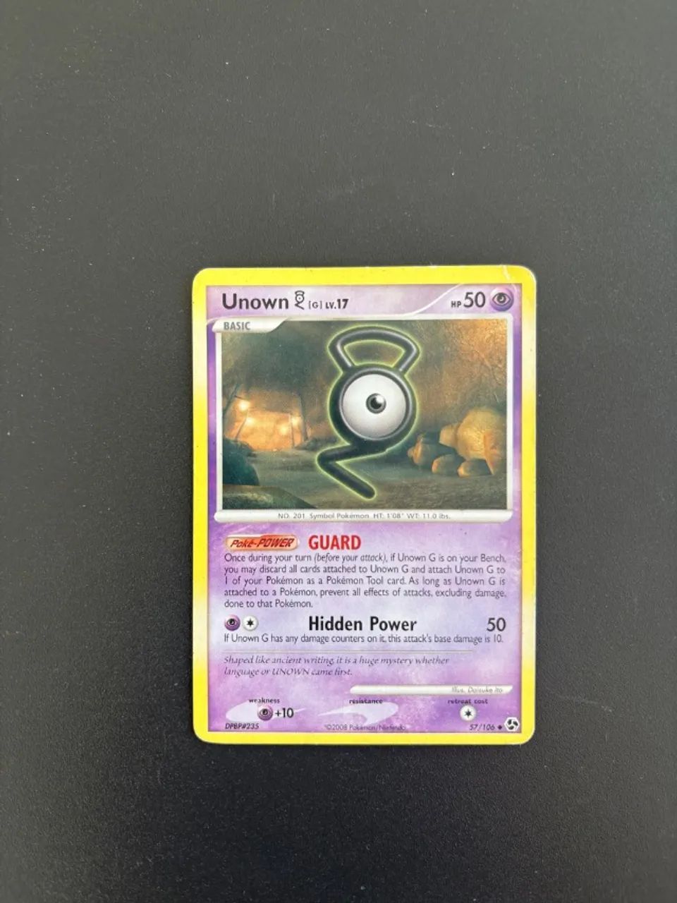 Carta pokemon Unown Raro - Foto 2